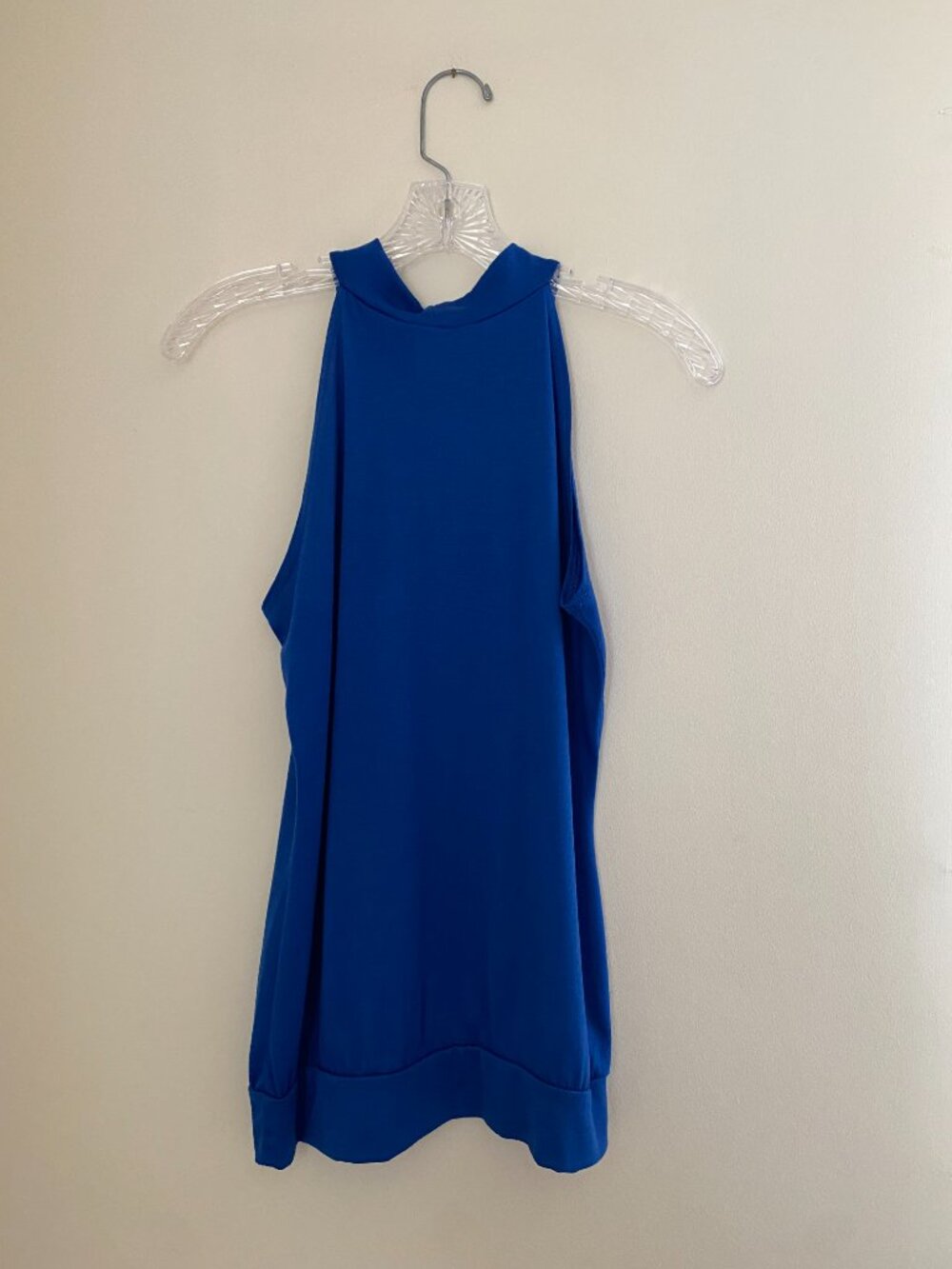 Royal Blue Ruffle Tank Top - Picture 3 of 7